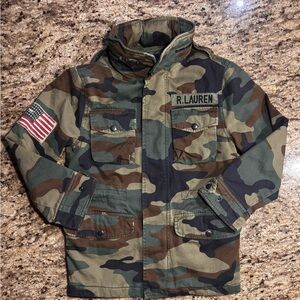 Boys Polo Ralph Lauren Camouflage Field Jacket - Youth size 8